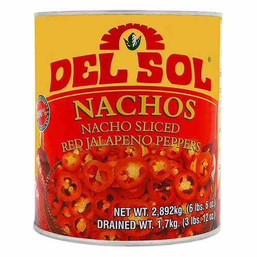 DEL SOL Rote Jalapeños in Scheiben