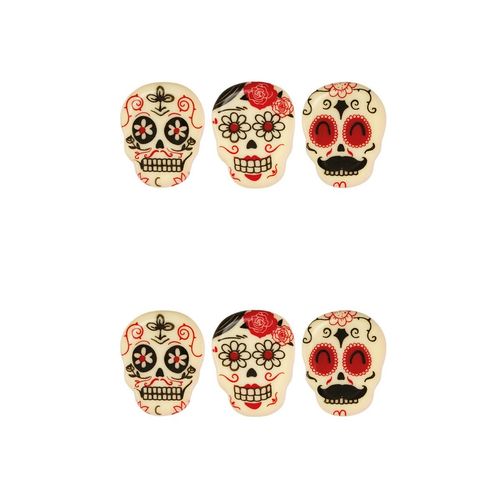 Schokoaufleger "Gruselköpfe"