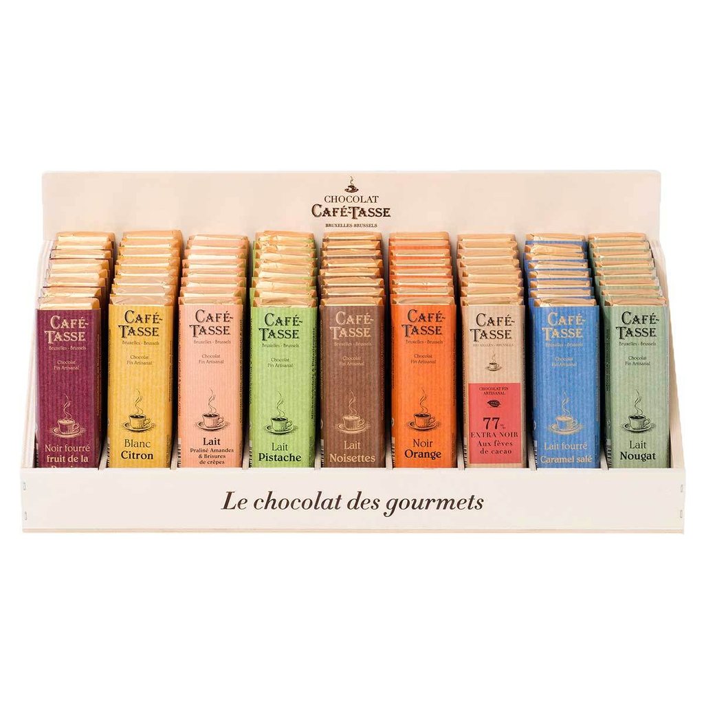 Café-Tasse Wooden Counter Display Bars, 9 Sorten