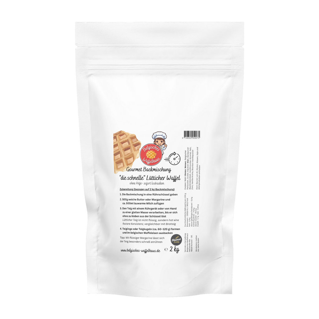 Lütticher Waffelbackmischung "schnell", 5 x 2 kg