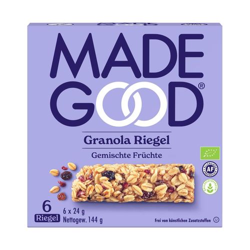 MadeGood Bio Mixed Berry Granola Bars