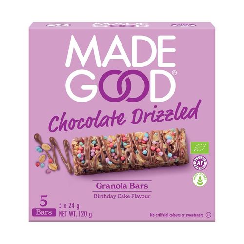 MadeGood Bio Choc. Drizzled Birthday Granola Bars