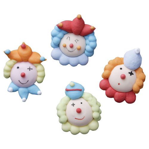 Zucker-Dekor "Clownskopf"