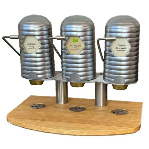 Dispenser "HoneyMat", 3 Zapfstellen, chrom