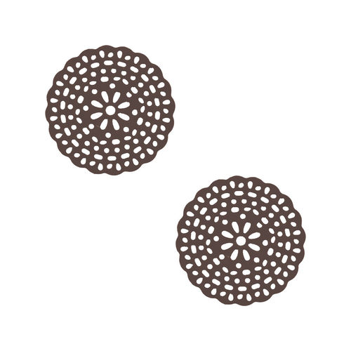 Schokoaufleger "rund filigran"