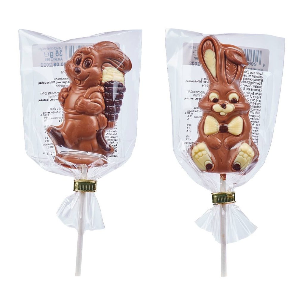 Helgert Schokololly "Osterhasen" sortiert, 35 g