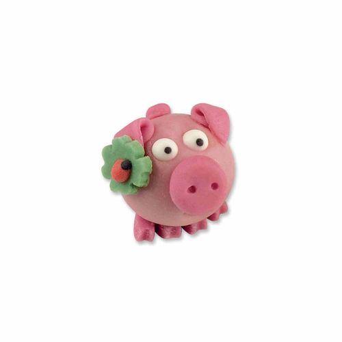 Glücks-Schweinchen mit Kleeblatt