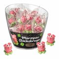 Marzipan-Schweinchen im Eiswürfelbehälter