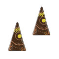 Schoko-Dekor "Dreiecke Kreise", dunkle Schokolade