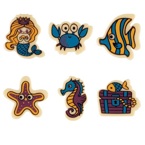 Schoko-Dekor "Meerjungfrau", weiße Schokolade