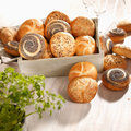 Kaiserbrötchen-Kiste, 4-fach sortiert