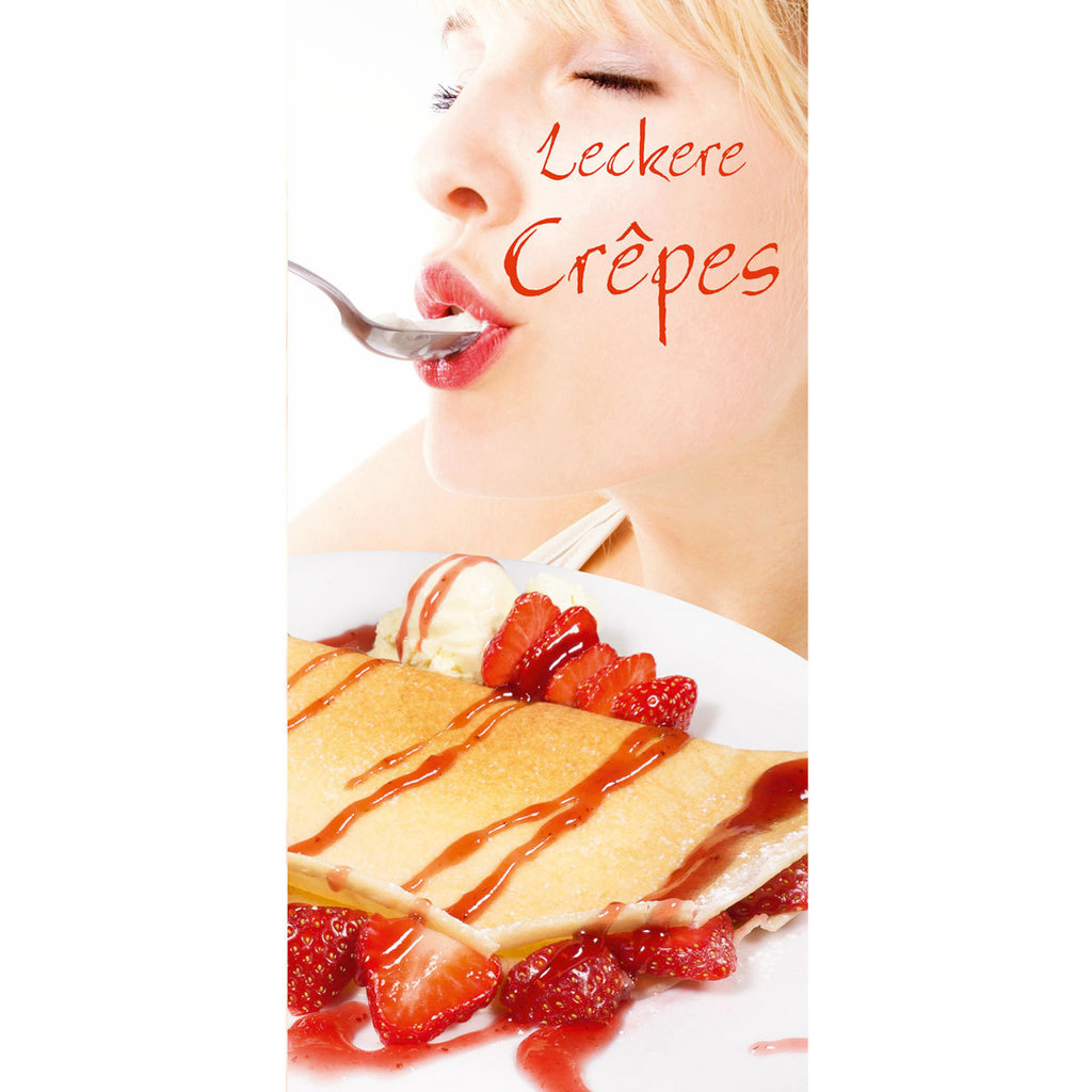 Speisekarte "Leckere Crêpes"