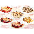 Speisekarte "Leckere Crêpes"