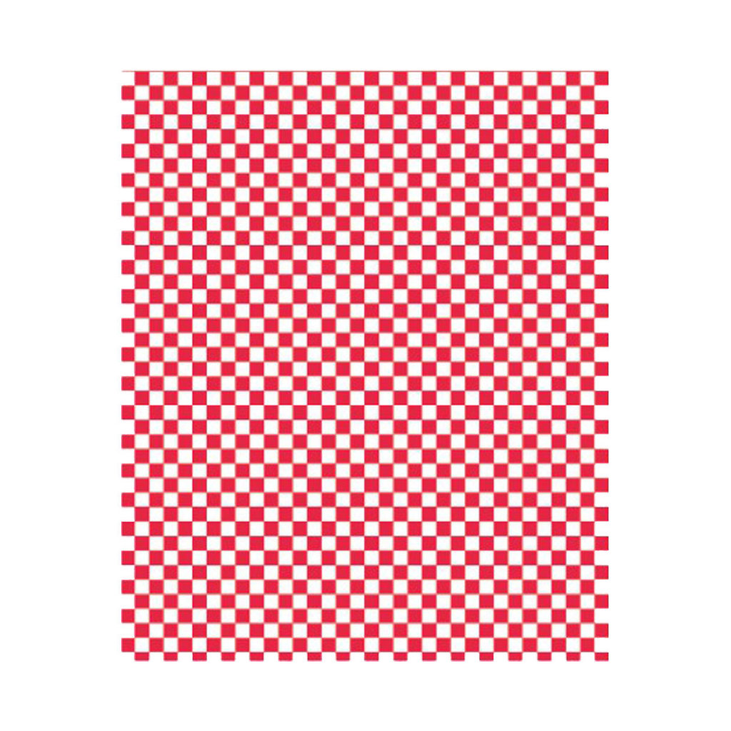 Burgerpapier, rot/weiß