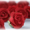 Feinzuckerrosen, rot, Ø 3 cm - 1