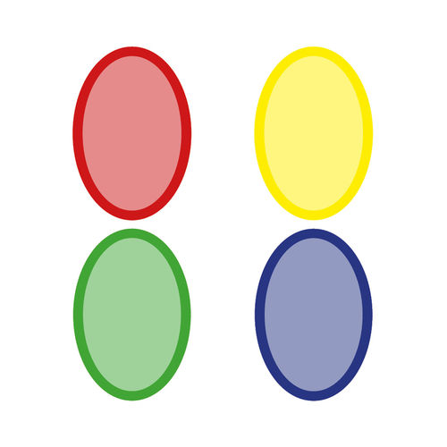 Verschluss-Etikett oval, 4-farbig