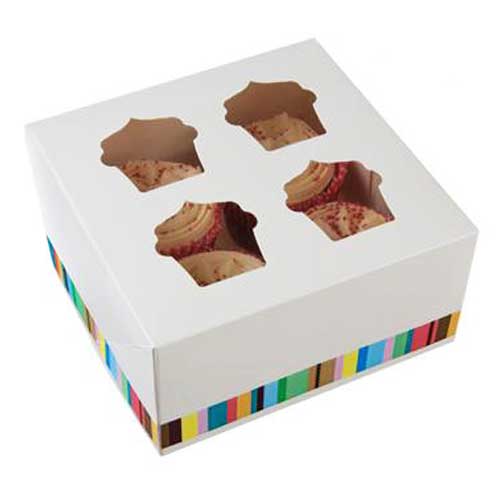 Muffin-/Cupcake-Box, 4er