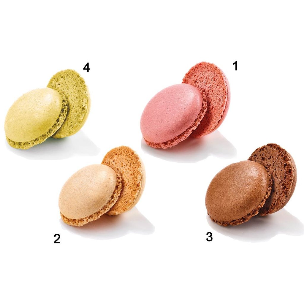 Mischkarton "Macarons", ungefüllt, 4 Sorten