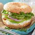 Bagel Sesam, geschnitten