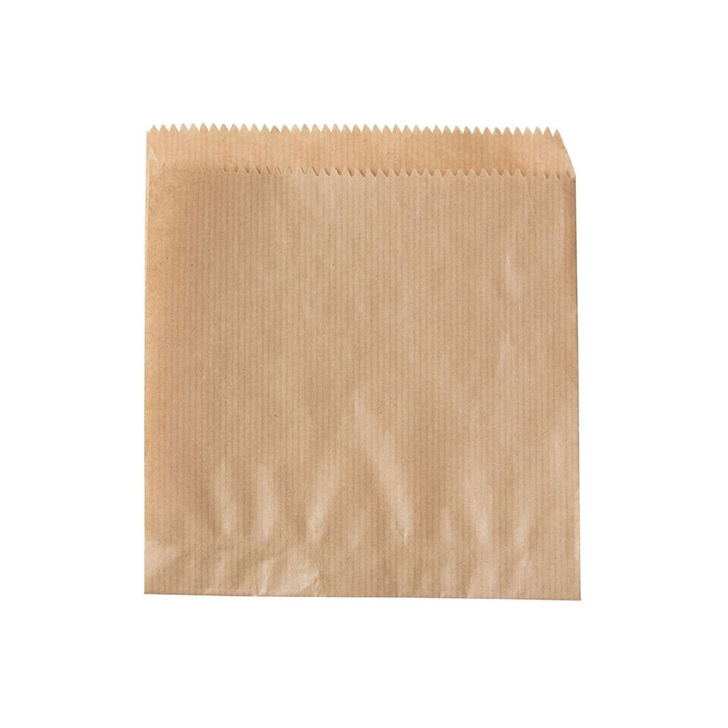 Papier-Burgertaschen, 16 x 16 cm, seitlich offen