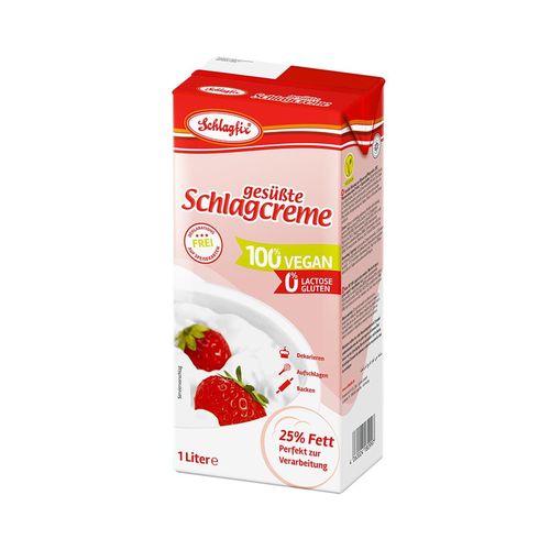 Schlagcreme gesüßt, 1000 ml, vegan