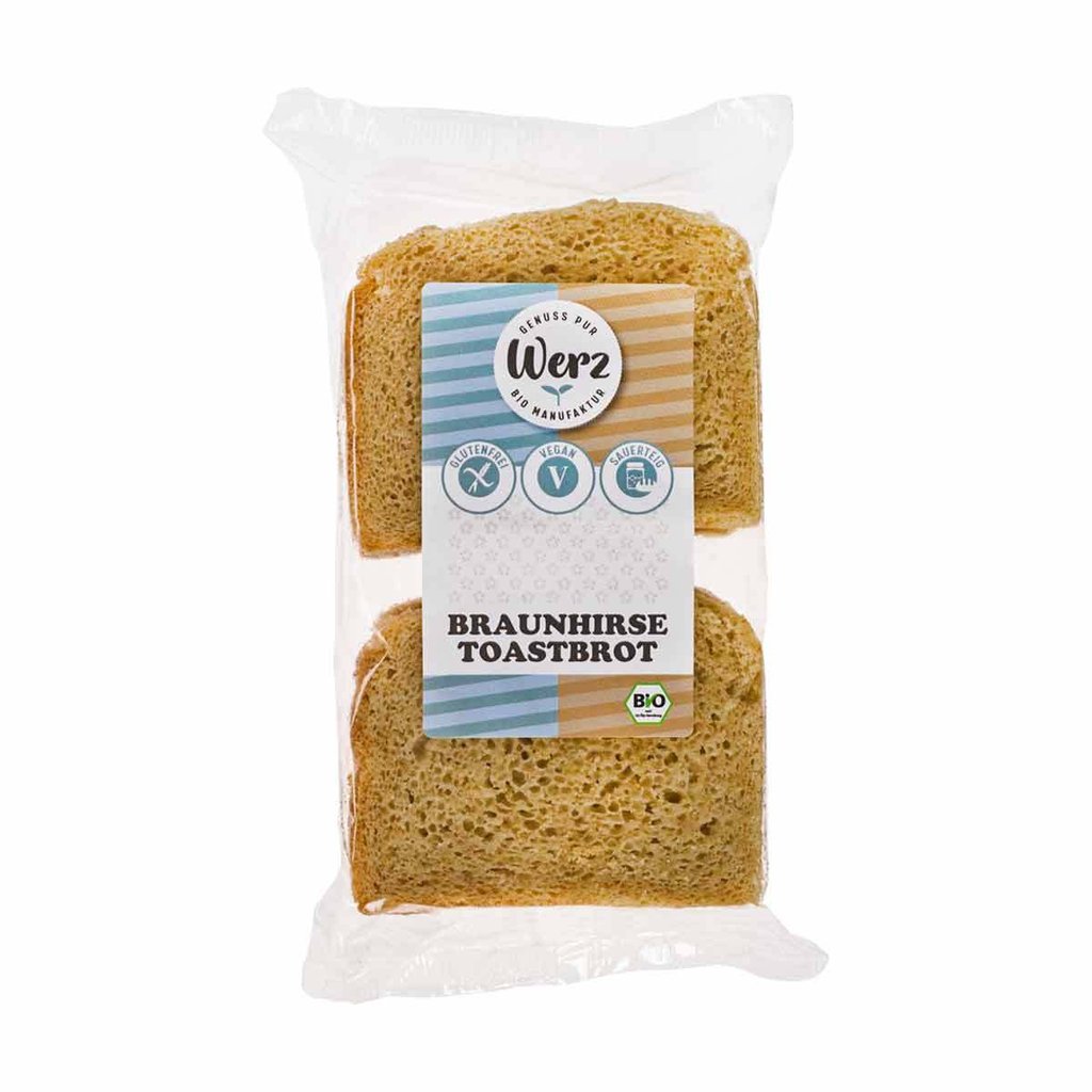 Werz Bio Braunhirse Toastbrot, glutenfrei