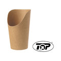 Snack-Wrap-Becher, braun 5,5 x 12,0 cm