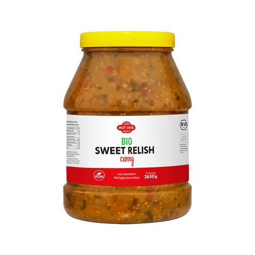 Bio Sweet Curry Relish, 2,4 Liter