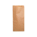 Faltenbeutel, braun, 20 x 7 x 32 cm