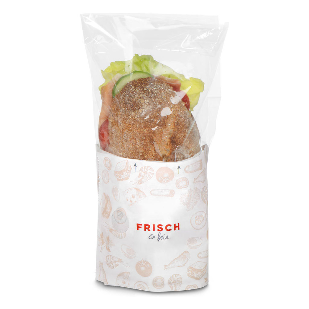 Snack-Bag "FRISCH & fein", 18 x 7 x 13 cm