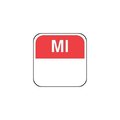 Tagesetiketten "MI"