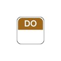 Tagesetiketten "DO"