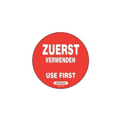 Etikett "zuerst verwenden"