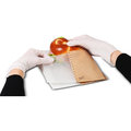 Snack-Bag L braun, mit Pergamin-Sichtfenster