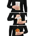Snack-Bag L braun, mit Pergamin-Sichtfenster