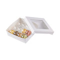 Kray Boxen mit Sichtfenster, weiß, 14x14x5 cm - 1