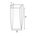 Ovenbag, braun, 10,5 x 4 x 32 cm