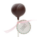 Cake Pop "Brownie" mit "Danke"