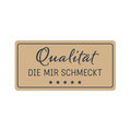 Motiv-Etikett "Genuss", 4,5 × 9 cm