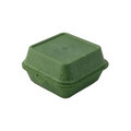 Mehrweg Burger Box, 16 x 15 x 10 cm, dunkelgrün - 1
