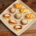 Bagasse Servierplatte quadratisch, 36 x 36 x 3 cm