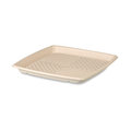 Bagasse Servierplatte quadratisch, 36 x 36 x 3 cm