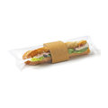 Baguette-Verpackung mit Banderole, perforiert 30cm