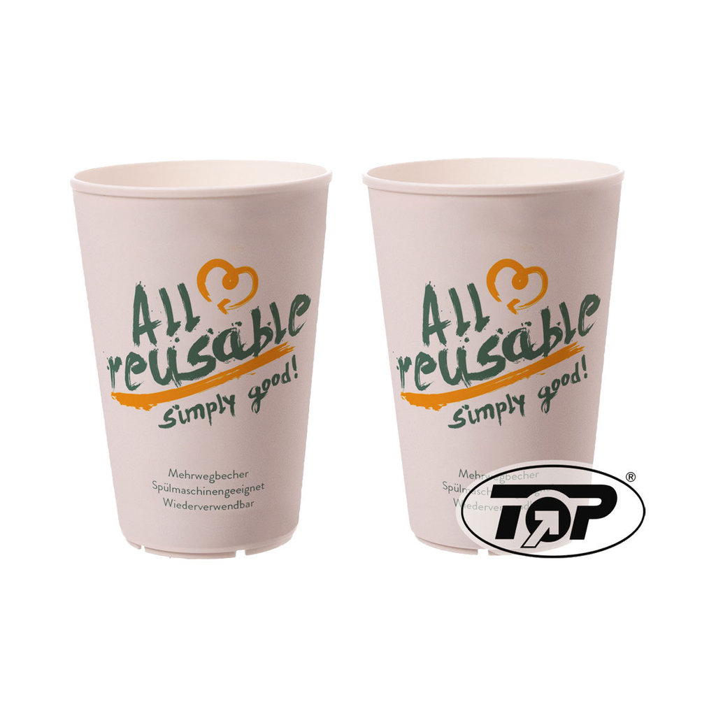 Mehrweg Kaffeebecher "All reusable", 0,2 l