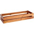 Holzkiste, 55,5x18,5x10,5 cm (zu GN 2/4), natur