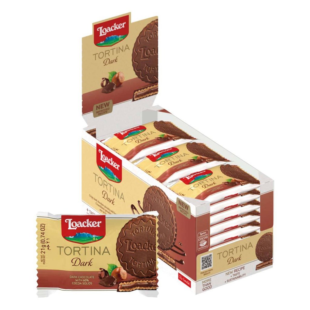 Loacker Tortina Dark Chocolate