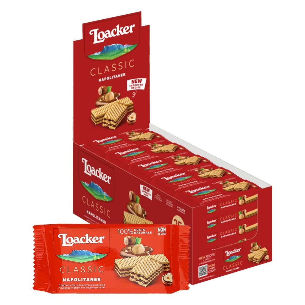Loacker Classic Waffle with Hazelnut Cream