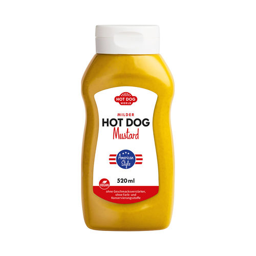 Hot Dog Mustard "American Style", 520 ml, vegan