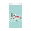 Faltenbeutel, "Let it Snow", 12 x 5 x 28 cm