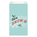 Faltenbeutel, "Let it Snow", 20 x 7 x 32 cm